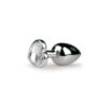 METAL BUTT PLUG NO 2 SILVERCLEAR