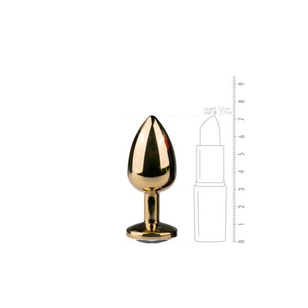 METAL BUTT PLUG NO.1 - GOLD - IMAGE 3