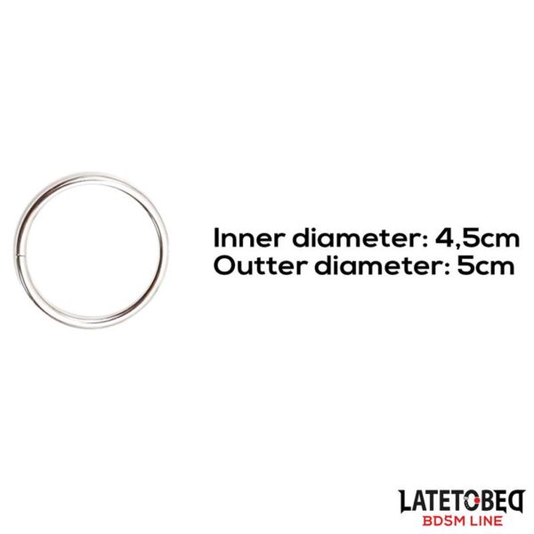 METAL COCK RING DIAM. INT. 4.5 CM DIAM. EXT. 5 CM - IMAGE 2