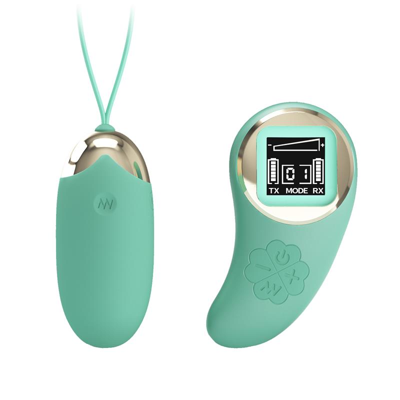 MINA VIBRATING EGG WITH DIGITAL SCREEN REMOTE CONTROL GREEN 3 MINA VIBRATING EGG WITH DIGITAL SCREEN REMOTE CONTROL GREEN - IMAGE 3