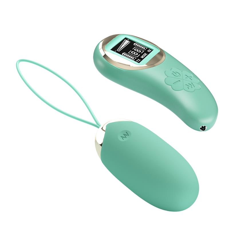 MINA VIBRATING EGG WITH DIGITAL SCREEN REMOTE CONTROL GREEN 1 MINA VIBRATING EGG WITH DIGITAL SCREEN REMOTE CONTROL GREEN