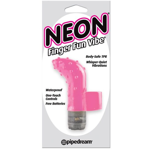NEON FINGER FUN VIBE PINK WITH ERGONOMIC FINGER RING