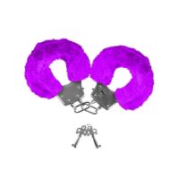 Neon Furry Cuffs Purple