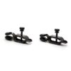 NIPPLE CLAMPS ADJUSTABLE METAL BLACK