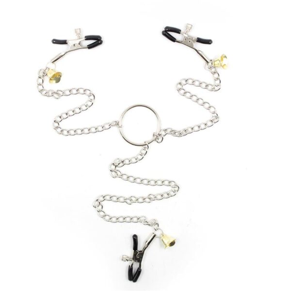 NIPPLE CLAMPS AND CLIT CLAMPS WITH CHAIN METAL