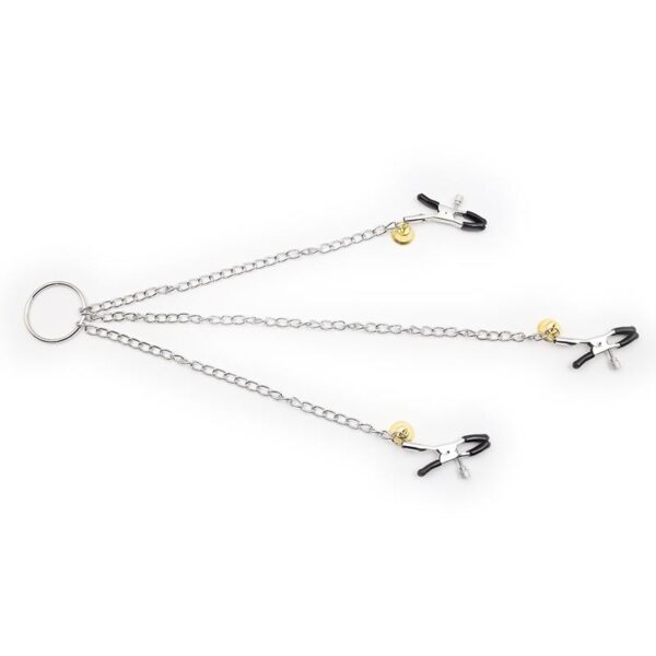 NIPPLE CLAMPS AND CLIT CLAMPS WITH CHAIN METAL - IMAGE 3