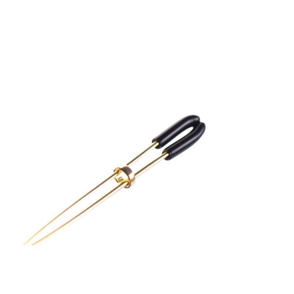 NIPPLE CLAMPS WITH GLASS BEADS GOLDEN - IMAGE 2