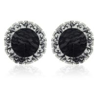 Nipple Covers with Lace Black