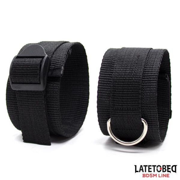 NYLON BED BONDAGE RESTRAINTS SYSTEM (WITHOUT HOOK) - IMAGE 2