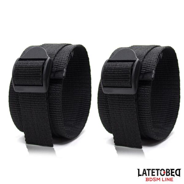 NYLON BED BONDAGE RESTRAINTS SYSTEM (WITHOUT HOOK) - IMAGE 3