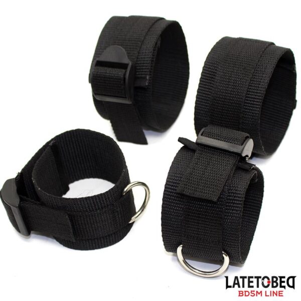 NYLON BED BONDAGE RESTRAINTS SYSTEM (WITHOUT HOOK) - IMAGE 4