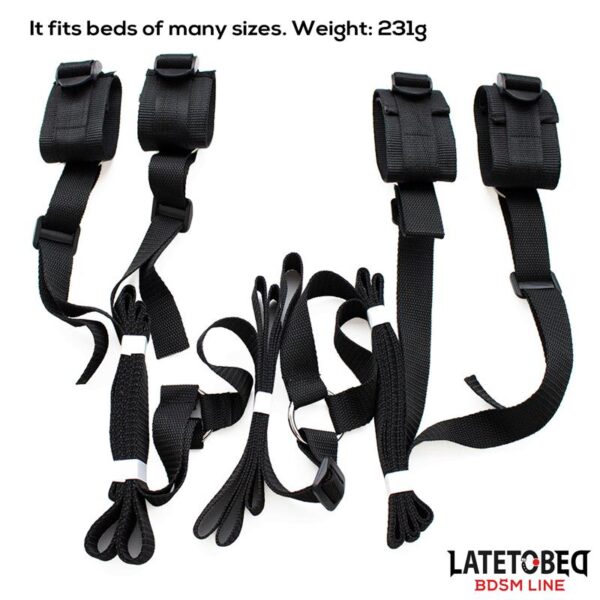 NYLON BED BONDAGE RESTRAINTS SYSTEM (WITHOUT HOOK) - IMAGE 9