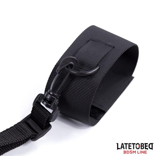 NYLON VELCRO BED RESTRAINTS WITH PLASTIC HOOK - IMAGE 2