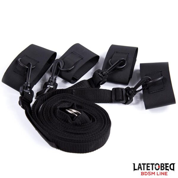 NYLON VELCRO BED RESTRAINTS WITH PLASTIC HOOK