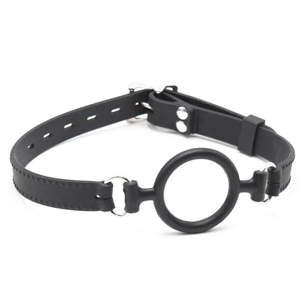 O RING BALL GAG 5 CM BLACK - IMAGE 3