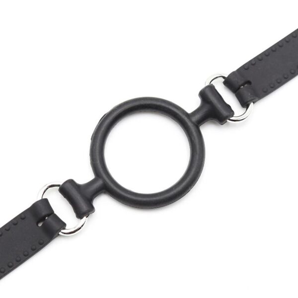 O RING BALL GAG 5 CM BLACK - IMAGE 6
