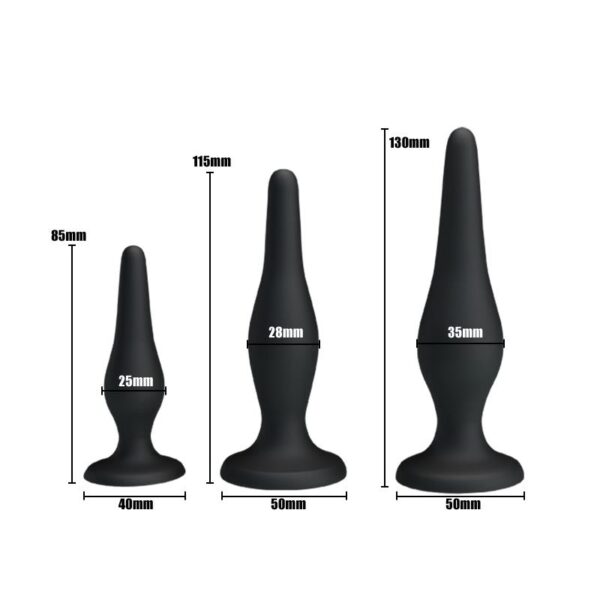 PACK 3 BUTT PLUG MINI ANAL KIT - IMAGE 7