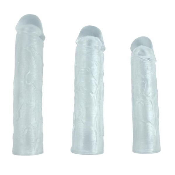 PACK 3 PENIS SLEEVE ALEX CLEAR