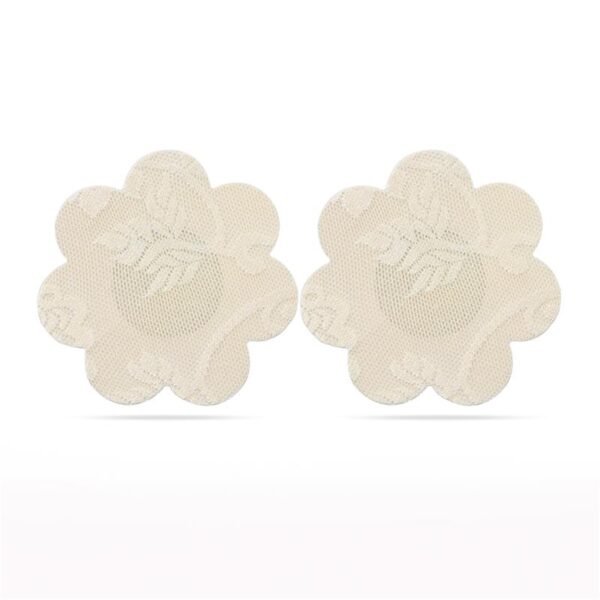 PACK NIPPLE COVERS FLOWER AND HEART BEIGE - IMAGE 4