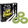 PACK OF 3 GLOW IN THE DARK LOVE RINGS