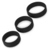 PACK OF 3 PENIS RING POWER RING BLACK