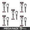 PACK OF 5 PENIS RING ADJUSTABLE WIDER ARREST SOLID SILICONE