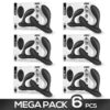 PACK OF 6 BRETT REMOTE CONTROL PROSTATE MASSAGER USB SILICONE