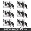 PACK OF 6 SHOVE THRUSTING AND VIBRATING EGG WITH REMOTE CONTROL