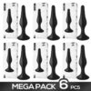 PACK OF 6 TROPHY ANAL PLUG SILICONE 15 CM