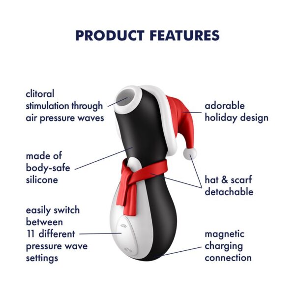 SATISFYER PENGUIN HOLIDAY EDITION FESTIVE SETUP