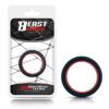 PENIS RING 100 SOLID SILICONE 36 CM RED AND BLACK
