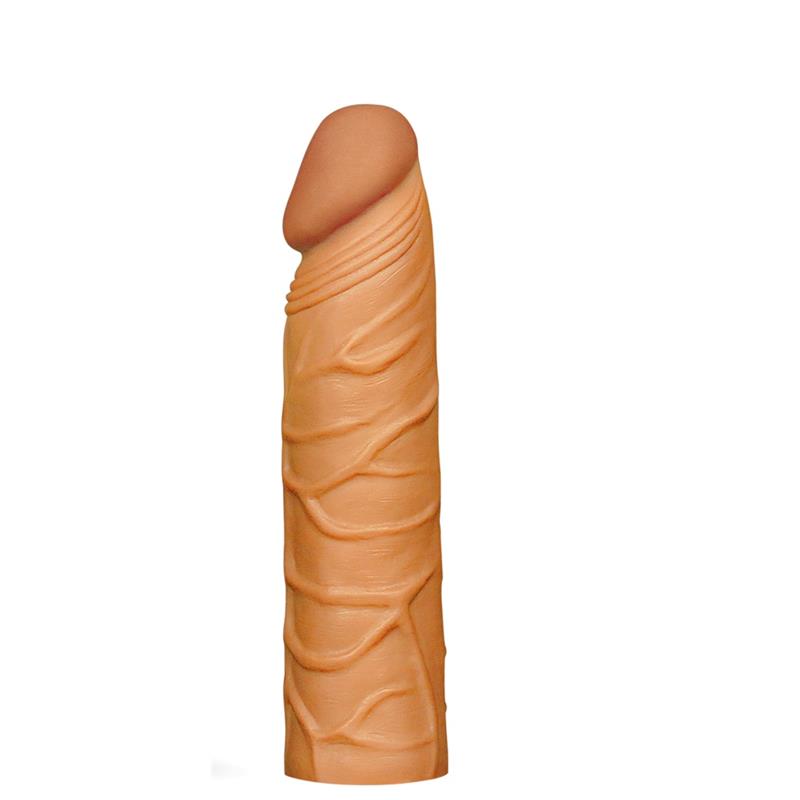 PENIS SLEEVE PLEASURE X TENDER BROWN 1 PENIS SLEEVE PLEASURE X TENDER BROWN