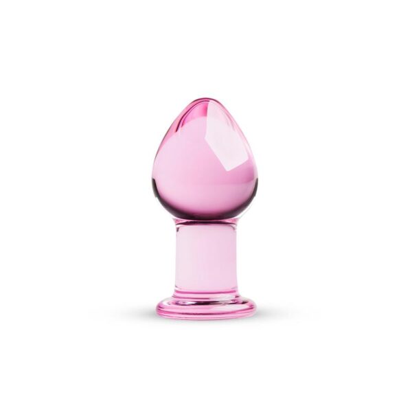PINK GLASS BUTTPLUG