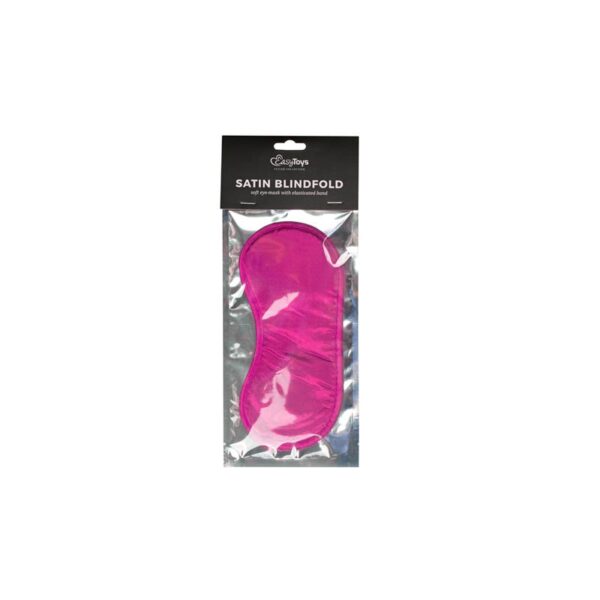 PINK SATIN EYE MASK - IMAGE 2