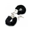 POLICE CUFFS WITH BLACK FUR ADJUSTABLE