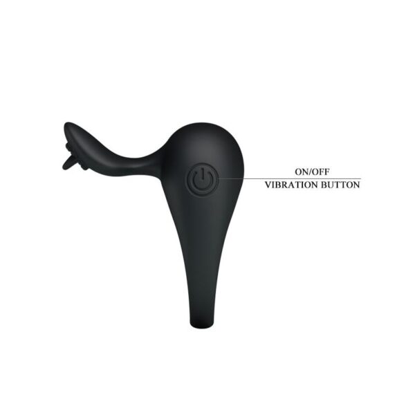 PRETTY LOVE ANILLO VIBRADOR TONGUO NEGRO - IMAGE 6