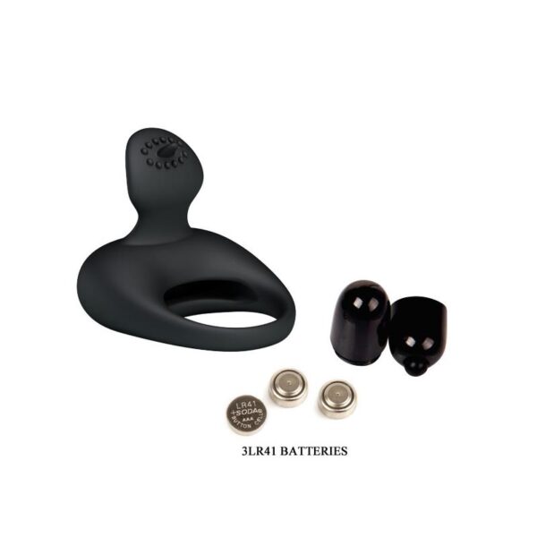PRETTY LOVE ANILLO VIBRADOR TONGUO NEGRO - IMAGE 7