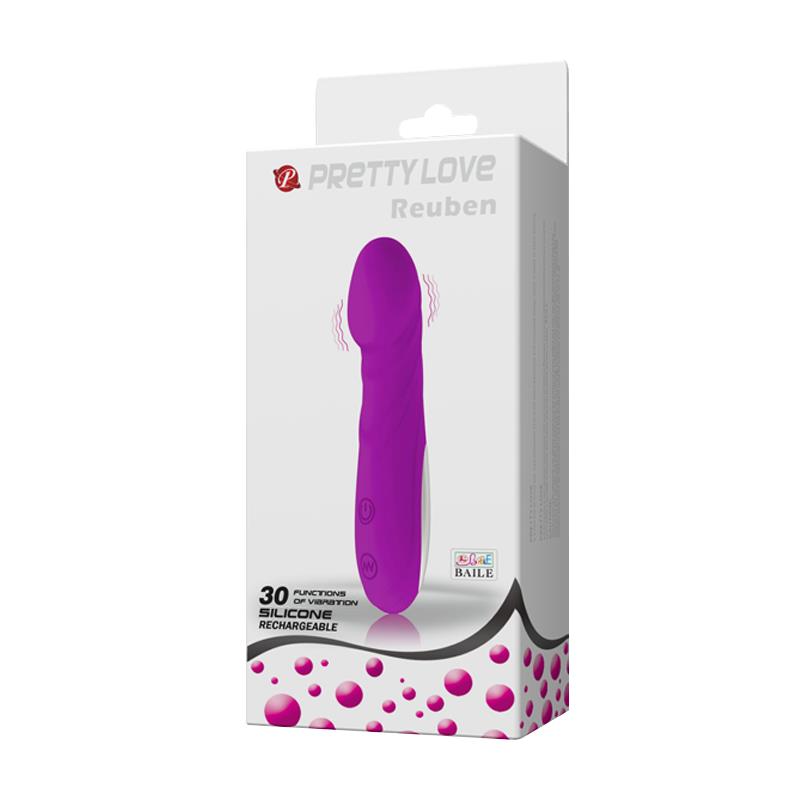 Full View Reuben Purple Massager Pretty Love Mini Massager Reuben Purple full view