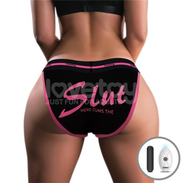 Printed vibrating panties with remote control