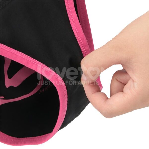 Model wearing vibrating panties discreetly