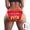 PRINTED VIBRATING SEXY PANTIES 34 38
