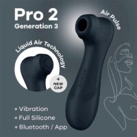 Pro 2 Gen 3 Liquid Air Technology Suction and Vibration App Connect Black