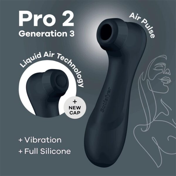 PRO 2 GENER 3 LIQUID AIR TECHNOLOGY SUCTION AND VIBRATION BLACK