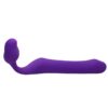 QUEENS L STRAPLESS STRAP ON DILDO SIZE L SILICONE DARK PURPLE