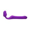QUEENS M STRAPLESS STRAP ON DILDO SIZE M SILICONE PURPLE
