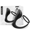 RANDAL BUTT PLUG WITH PENIS RING SILICONE BLACK
