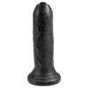 REALISTIC DILDO WITH MOVABLE FORESKIN BLACK 6
