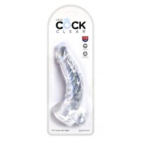 Realistic Dildo with Testicles 7.5 Clear