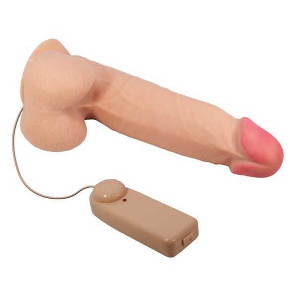 REALISTIC VIBRATOR WITH REMOTE CONTROL, DUAL DENSITY, AND SLIDING SKIN - IMAGE 5