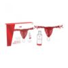 RED BRAZILIAN PANTY AND STRAWBERRY SLIDE GEL 50 ML